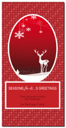 Patterned Christmas Reindeer Cards 4